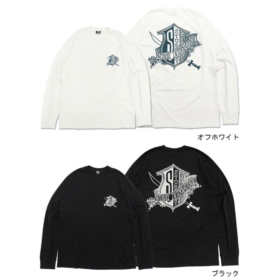 STUSSY ステューシー ロンT Tシャツ 長袖 メンズ Shield Pigment