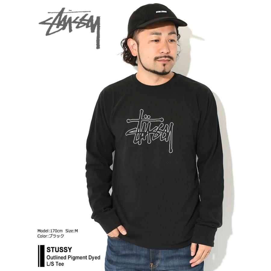 STUSSY ステューシー ロンT Tシャツ 長袖 メンズ Outlined STUSSY ステューシー ロンT Tシャツ 長袖 メンズ Outlined