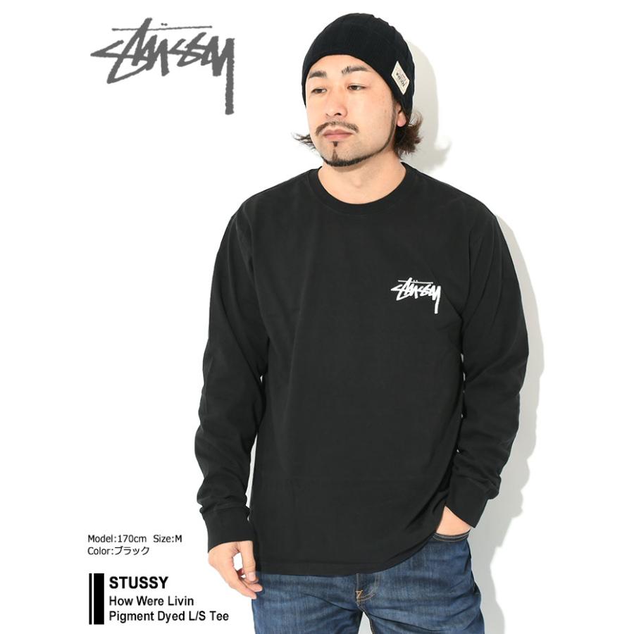 STUSSY ステューシー ロンT Tシャツ 長袖 メンズ How Were Livin STUSSY ステューシー ロンT Tシャツ 長袖 メンズ How Were Livin