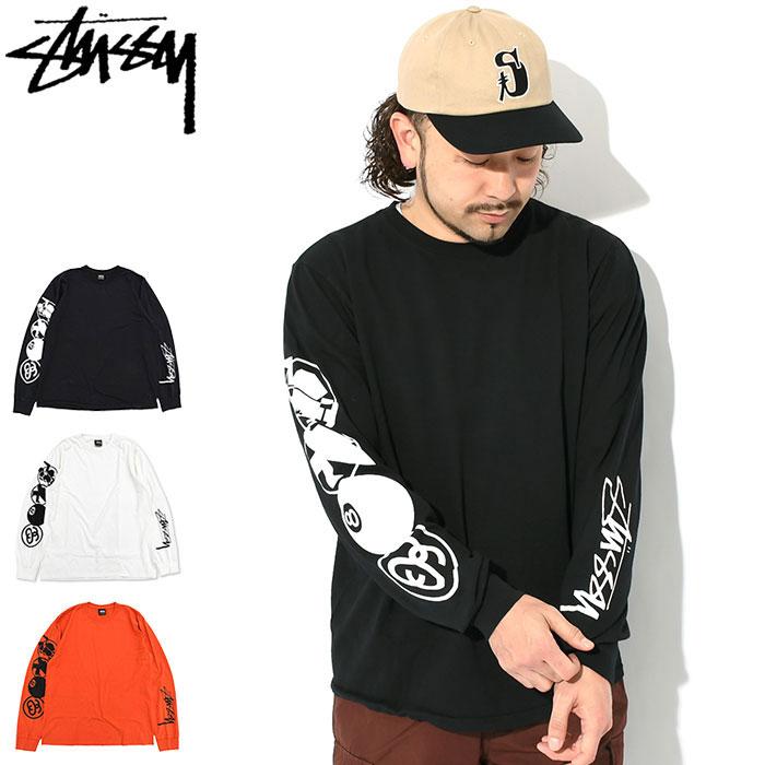 STUSSY ステューシー ロンT Tシャツ 長袖 メンズ Stacked STUSSY ステューシー ロンT Tシャツ 長袖 メンズ Stacked