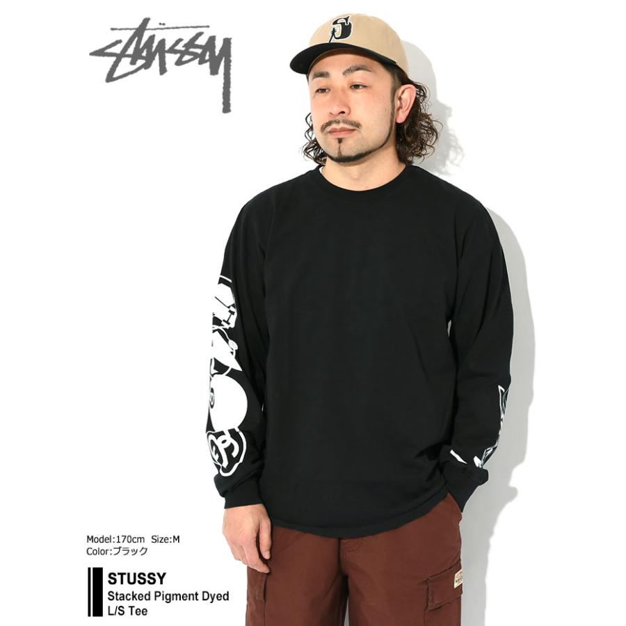 STUSSY ステューシー ロンT Tシャツ 長袖 メンズ Stacked STUSSY ステューシー ロンT Tシャツ 長袖 メンズ Stacked