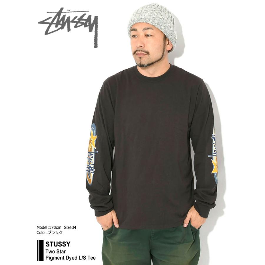 STUSSY（ステューシー） ロンT Tシャツ 長袖 メンズ Two Star Pigment