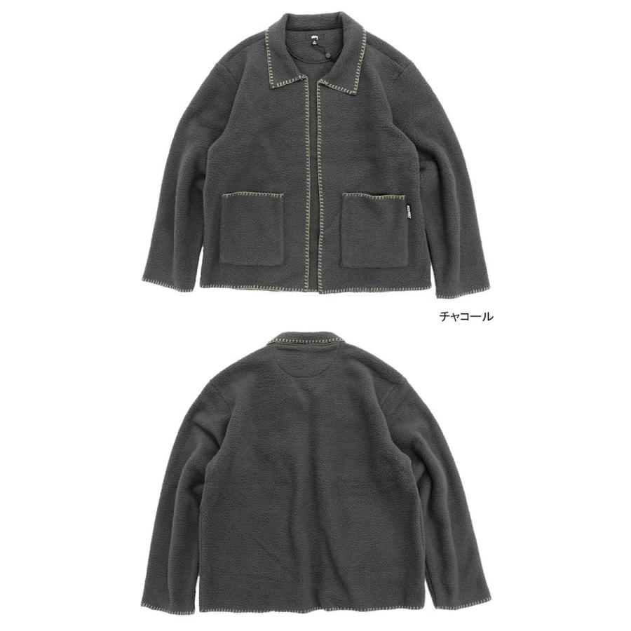 ステューシー ジャケット STUSSY メンズ & レディース Woodsy Blanket Stitch Fleece(stussy JKT フリースジャケット 218128 USAモデル 正規)｜icefield｜07