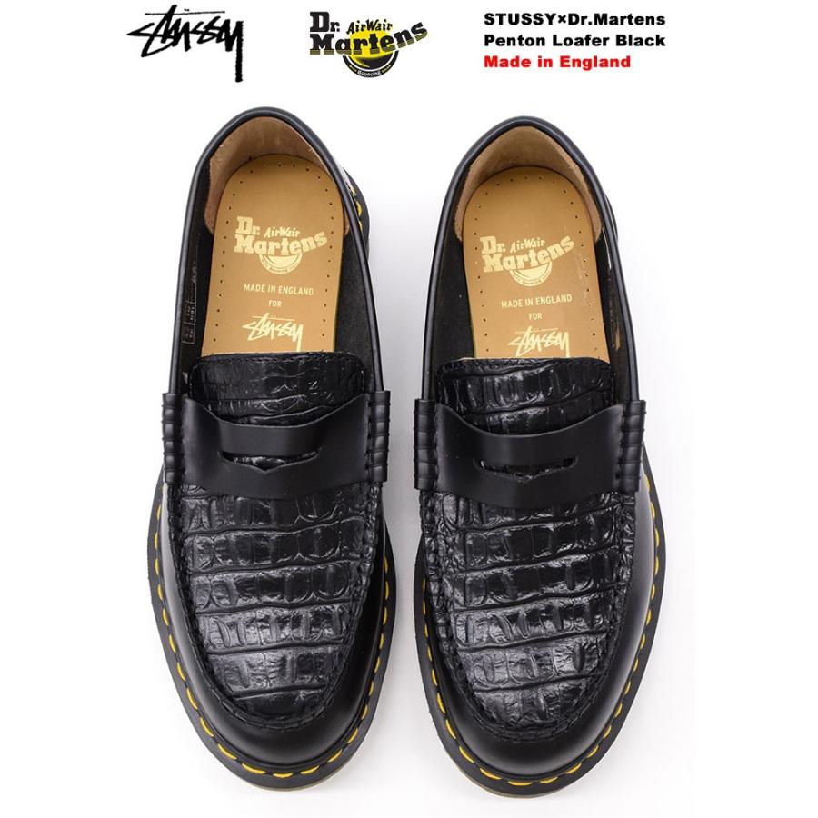 ステューシー シューズ STUSSY レディース & メンズ ドクターマーチン ペントン ローファー Black(Dr.Martens Penton  Loafer 24359001)