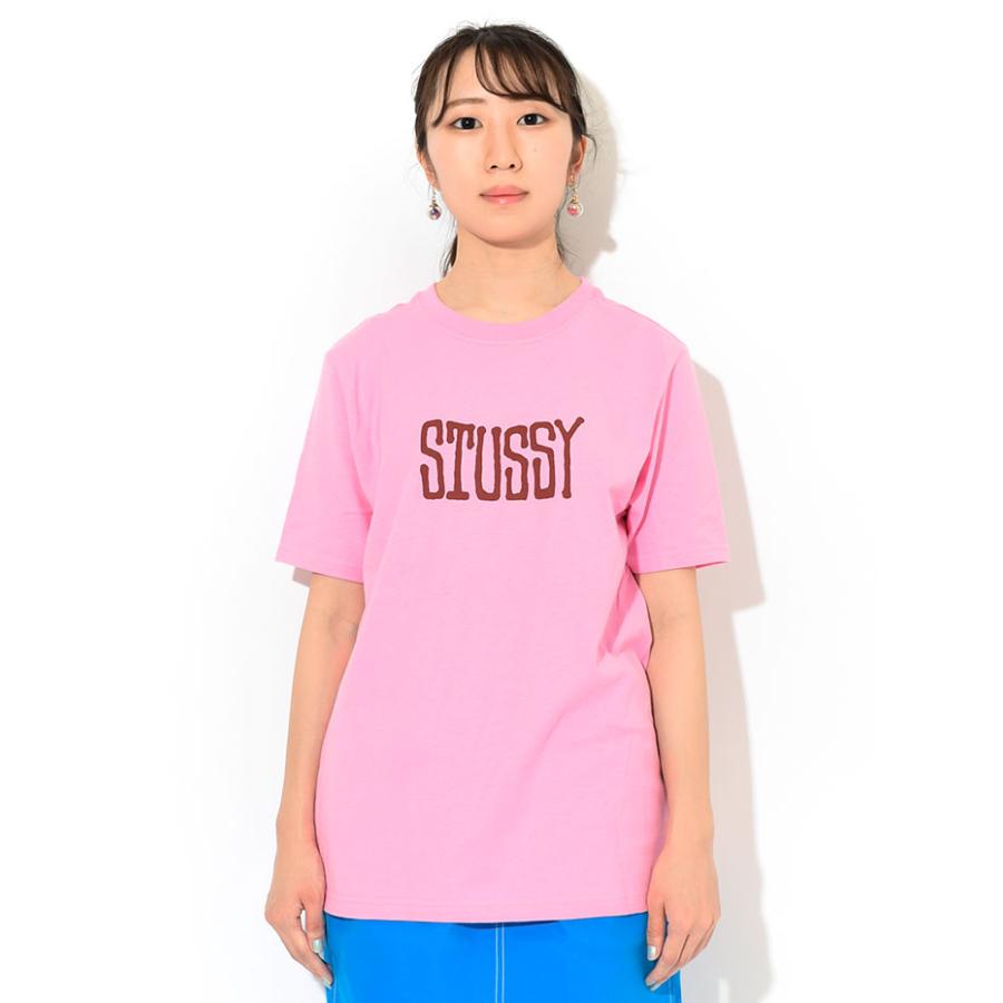 stussy women Tシャツピンク ステューシーウィメン ステューシー Tシャツ 半袖 STUSSY レディース