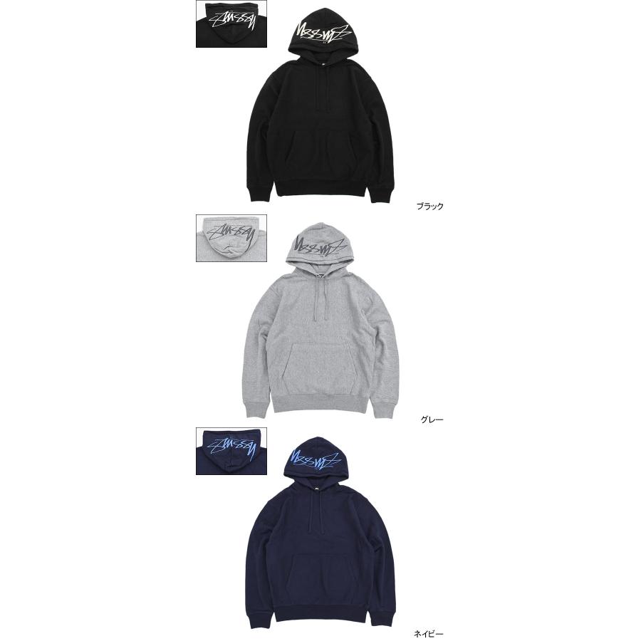 STUSSY ステューシー パーカー プルオーバー メンズ Back Hood