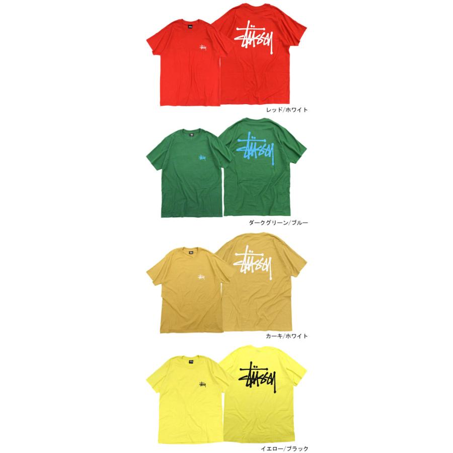 ステューシー Tシャツ 半袖 Stussy メンズ Amp レディース Basic Stussy Stussy お買い得 Usaモデル カットソー Tee ベーシック 正規