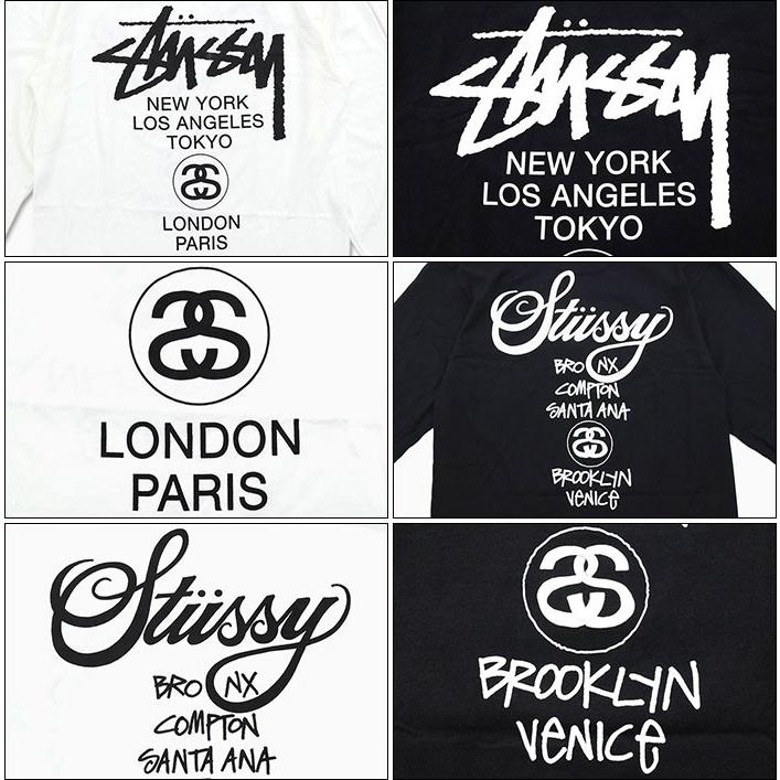 STUSSY ステューシー Tシャツ 長袖 メンズ World Tour 限定 STUSSY ステューシー Tシャツ 長袖 メンズ World Tour 限定