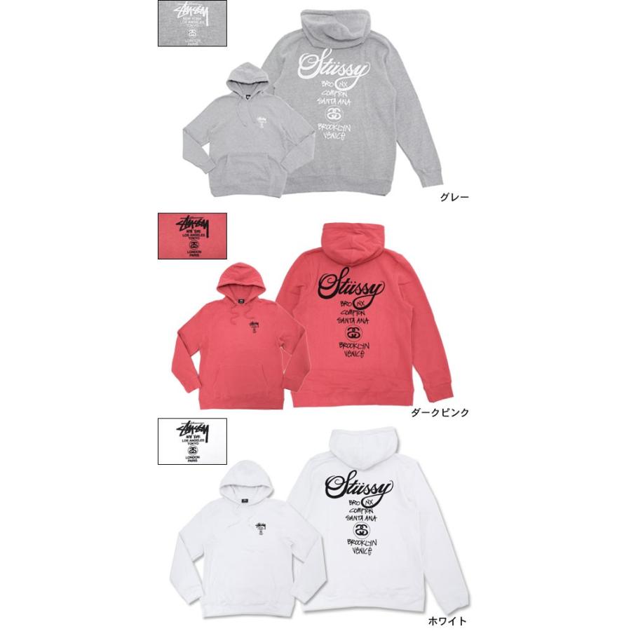 ステューシー STUSSY プルオーバー パーカー World Tour(stussy hooded sweat トップス 男性用 ワールドツアー 1923688 1923817)｜icefield｜04