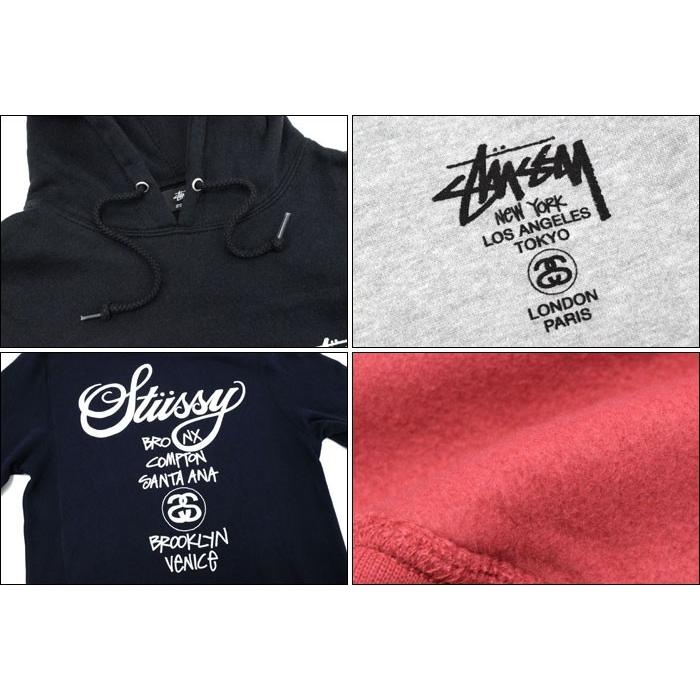 ステューシー STUSSY プルオーバー パーカー World Tour(stussy hooded sweat トップス 男性用 ワールドツアー 1923688 1923817)｜icefield｜06