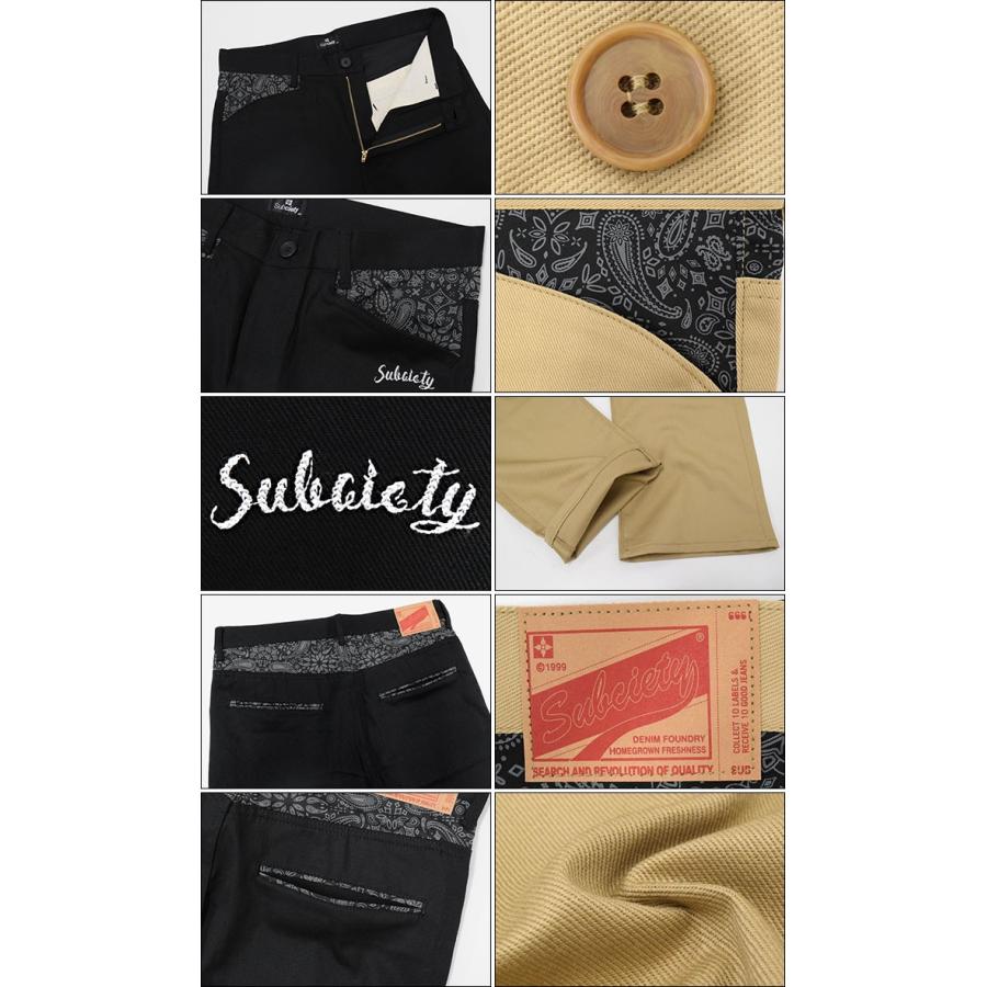 Subciety（サブサエティ） パンツ メンズ ペイズリー テーパード