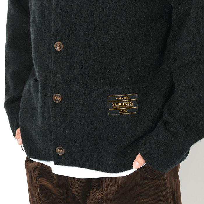 Subciety（サブサエティ） カーディガン メンズ モヘヤ ( subciety サブサエティー Mohair Cardigan トップス ...
