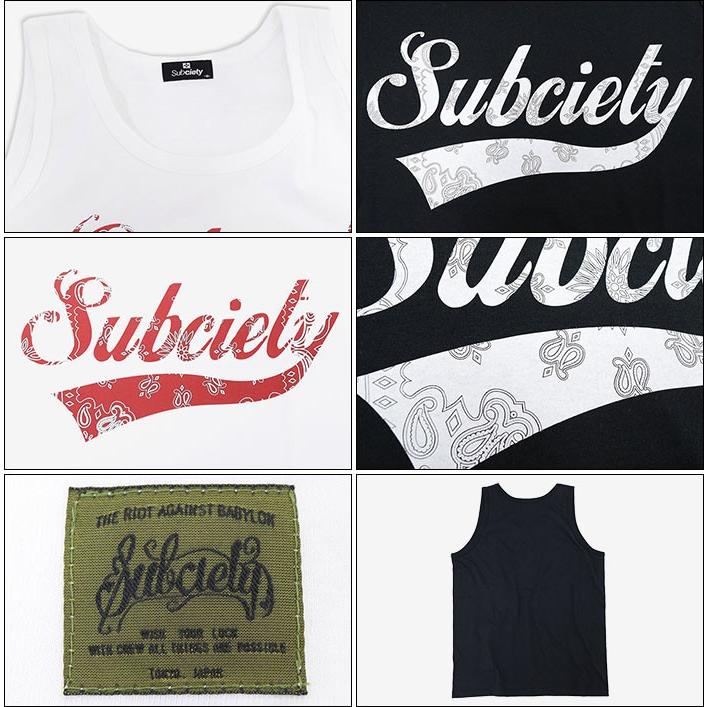 Subciety（サブサエティ） タンクトップ メンズ バンダナ グロリアス