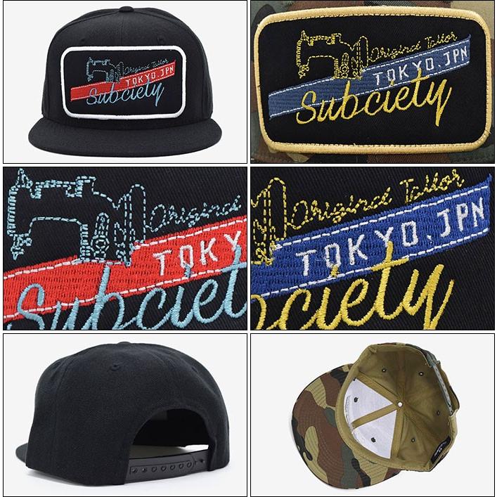 サブサエティ Subciety キャップ メンズ パッチ スナップバックキャップ(subciety Patch Snapback Cap 帽子)｜icefield｜03