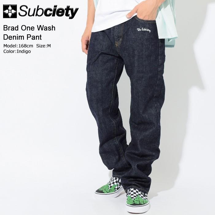 Subciety サブサエティ パンツ メンズ ブラッド ワン ウォッシュ 