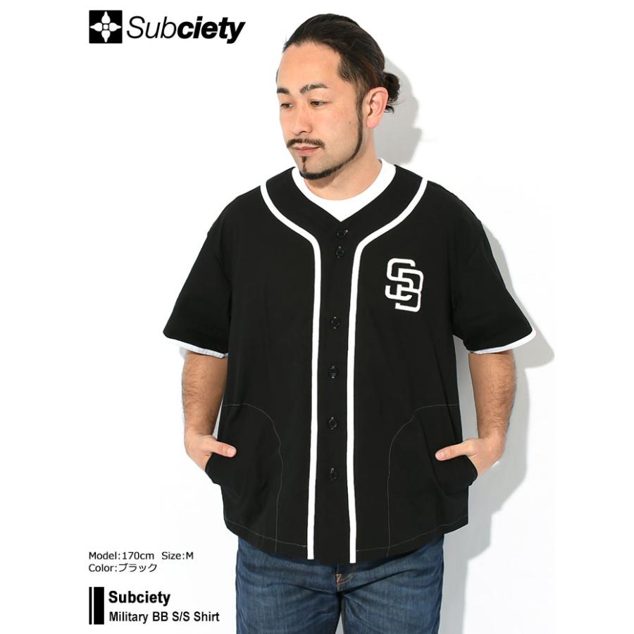 Subciety（サブサエティ） シャツ 半袖 メンズ ミリタリー BB