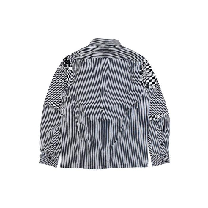 Subciety（サブサエティ） シャツ 長袖 メンズ ストライプ エンブレム