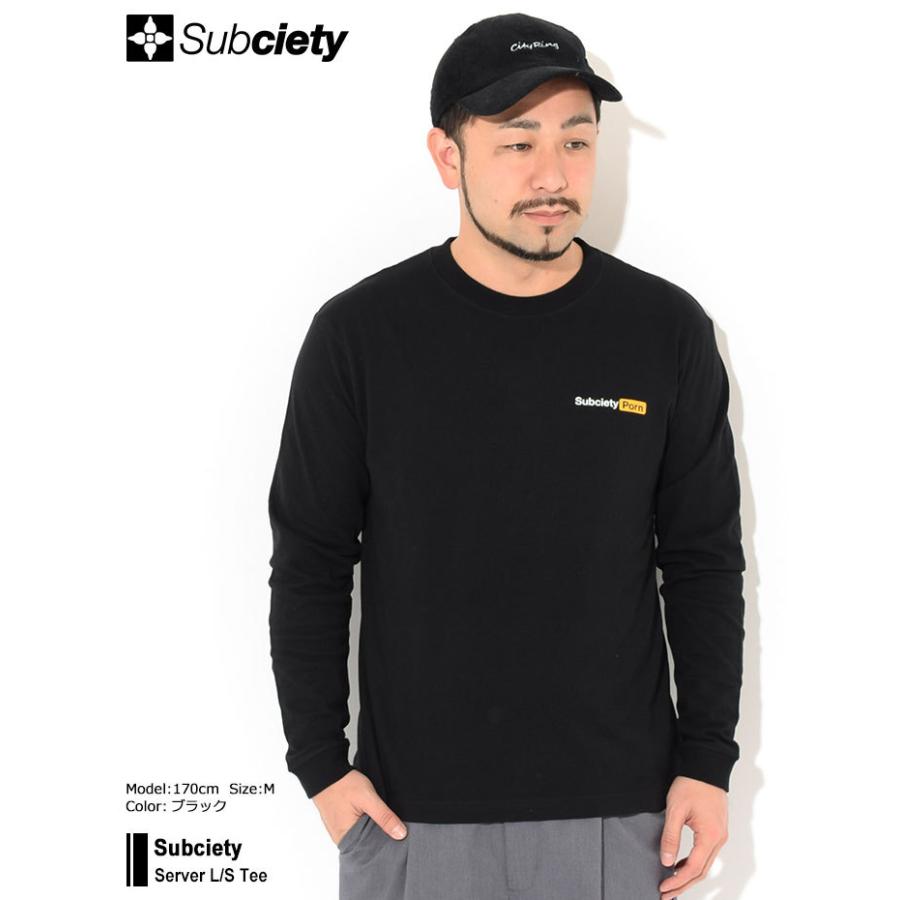 Subciety（サブサエティ） Tシャツ 長袖 メンズ サーバー ( subciety