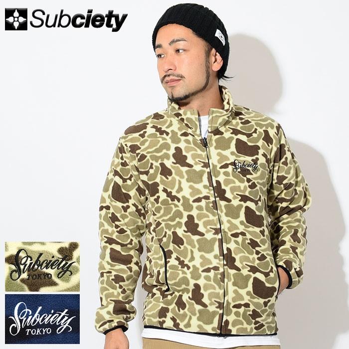 Subciety（サブサエティ） ジャケット メンズ カモ フリースジャケット