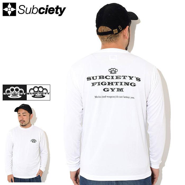 Subciety（サブサエティ） Tシャツ 長袖 メンズ ジム ドライ 