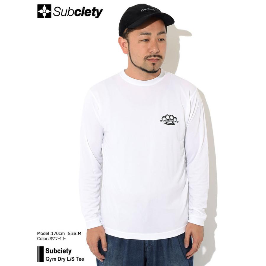 Subciety（サブサエティ） Tシャツ 長袖 メンズ ジム ドライ 