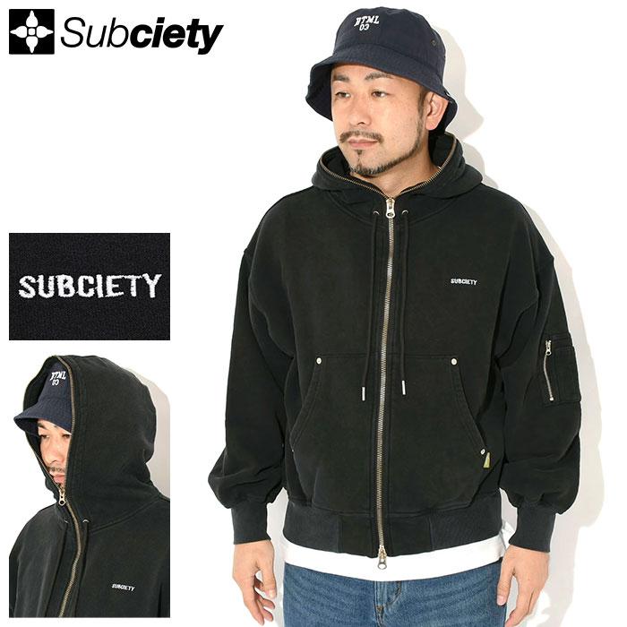 Subciety（サブサエティ） パーカー ジップアップ メンズ ミリタリー