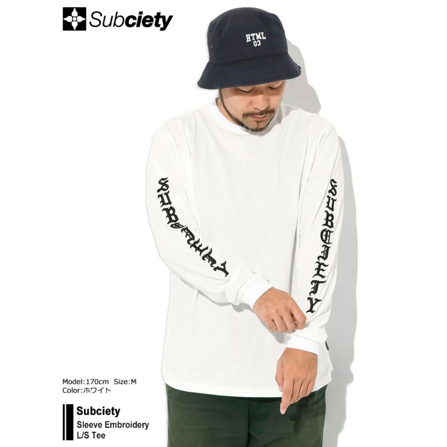 Subciety（サブサエティ） ロンT Tシャツ 長袖 メンズ スリーブ エン