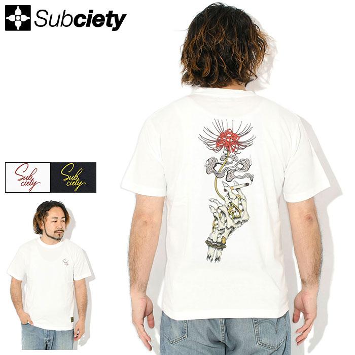 Subciety（サブサエティ） Tシャツ 半袖 メンズ スパイダー リリー