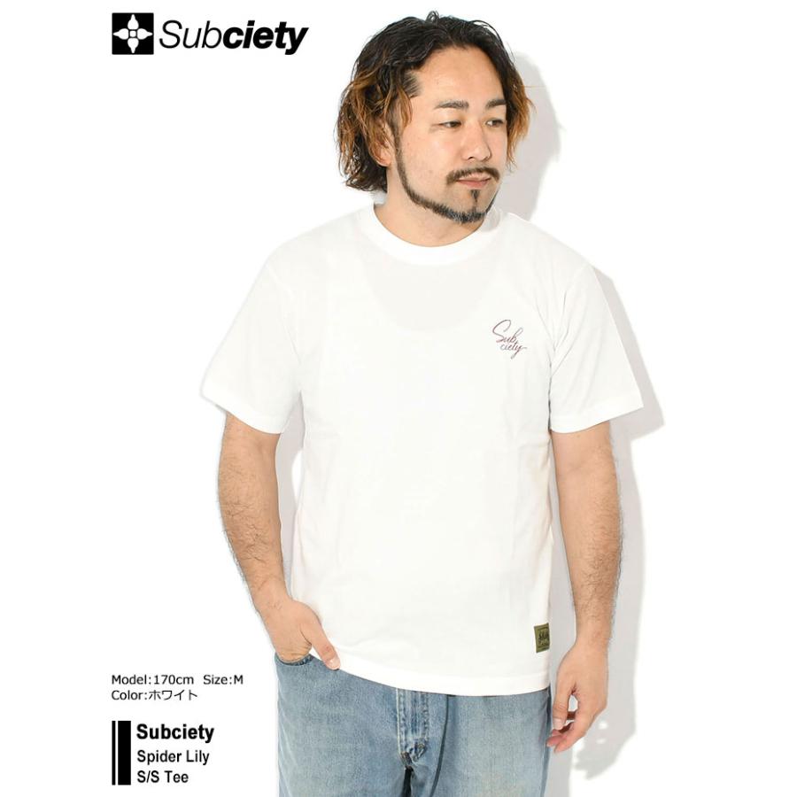 Subciety（サブサエティ） Tシャツ 半袖 メンズ スパイダー リリー 