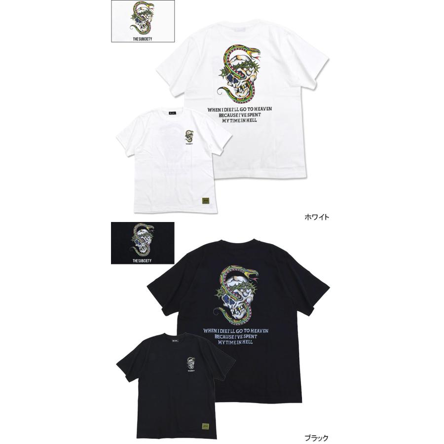 Subciety（サブサエティ） Tシャツ 半袖 メンズ スカル ワインダー 