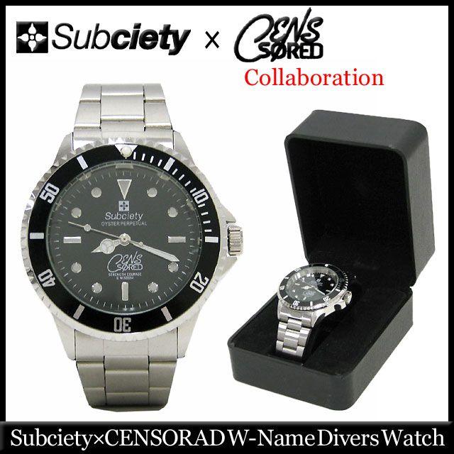 サブサエティ Subciety×センサード Wネーム ダイバーズ ウォッチ コラボ(Subciety×CENSORAD W-Name Divers Watch コラボ アクセサリー)｜icefield