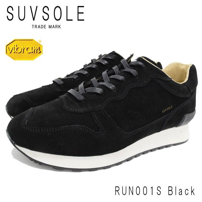 サヴソル スニーカー SUVSOLE メンズ 男性用 RUN001S Black(RUN001S