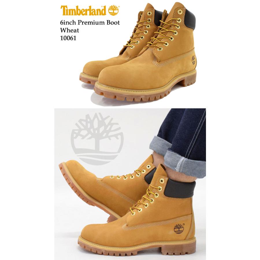 日本正規品 ティンバーランド ブーツ Timberland 6インチ プレミアム ウィートヌバック ( 10061 6inch Boot Wheat イエロー 防水 定番 )｜icefield｜02