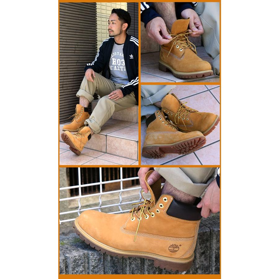 日本正規品 ティンバーランド ブーツ Timberland 6インチ プレミアム ウィートヌバック ( 10061 6inch Boot Wheat イエロー 防水 定番 )｜icefield｜07