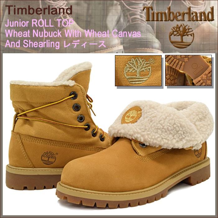 ティンバーランド Timberland ブーツ レディース対応サイズ ジュニア ロールトップ ウィート ヌバック ウィズ ウィート  キャンバス(43959) : tbl-43959 : ice field - 通販 - Yahoo!ショッピング
