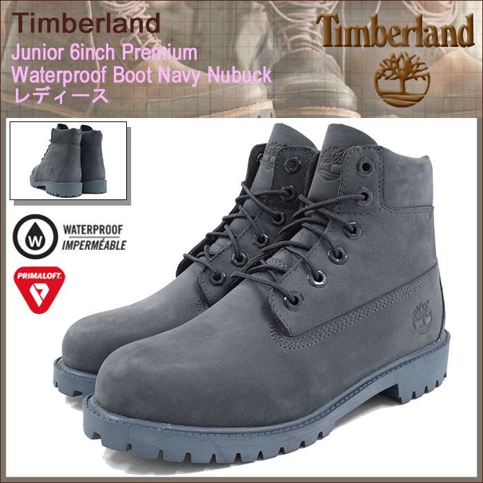 ティンバーランド Timberland ブーツ キッズモデル レディース対応 ジュニア 6インチ プレミアム ウォータープルーフ Navy :TBL-A171S:ice field - 通販 - Yahoo!ショッピング