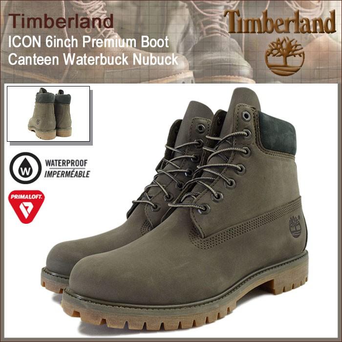 ティンバーランド Timberland ブーツ メンズ アイコン 6インチ プレミアム キャンティーン ウォーターバック ヌバック(A17PS 6inch Boot)｜icefield