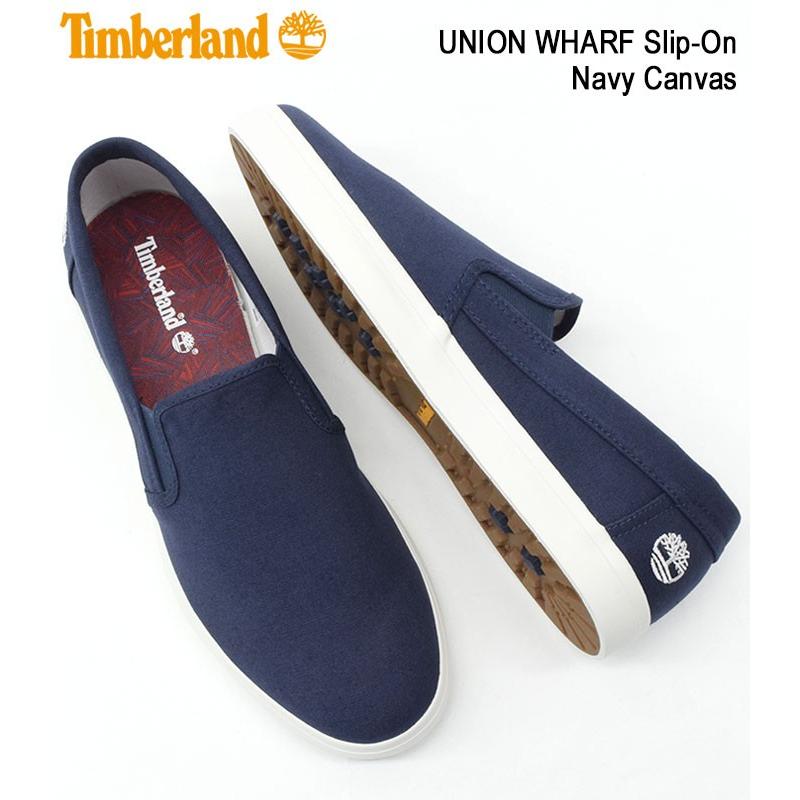 日本正規品 ティンバーランド スニーカー Timberland メンズ 男性用 ユニオン ワーフ スリッポン Navy Canvas A1xa5 Union Wharf Ice Field 通販 Paypayモール