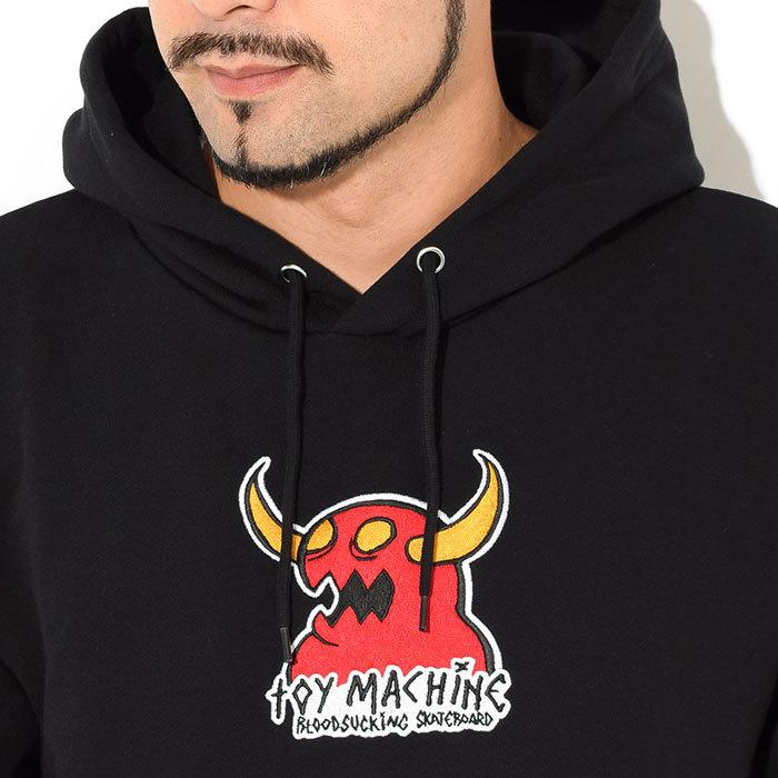 トイマシーン プルオーバー パーカー TOY MACHINE メンズ モンスター マークド エンブロイダリー ( Monster Marked