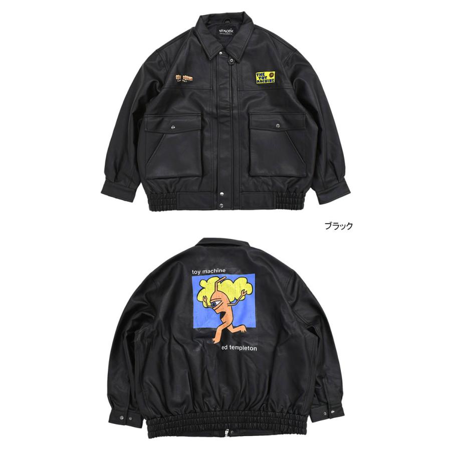 TOY MACHINE トイマシーン ジャケット メンズ フォウ レザー TOY MACHINE トイマシーン ジャケット メンズ フォウ レザー
