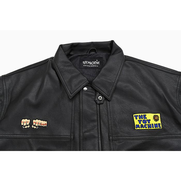 TOY MACHINE トイマシーン ジャケット メンズ フォウ レザー TOY MACHINE トイマシーン ジャケット メンズ フォウ レザー