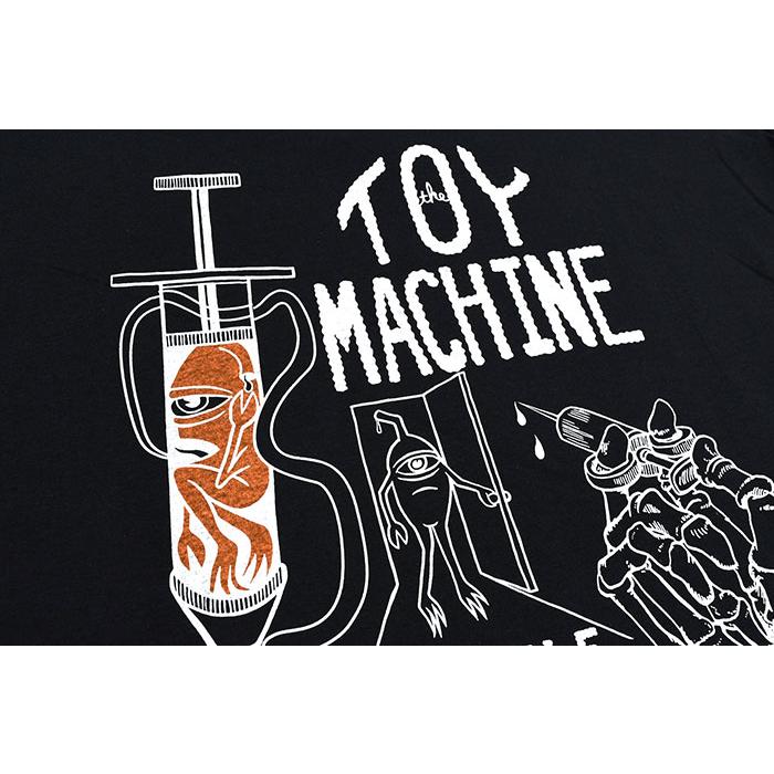 トイマシーン ロンT Tシャツ 長袖 TOY MACHINE メンズ ワクチン ゲット インジェクテッド ( Vaccine Get