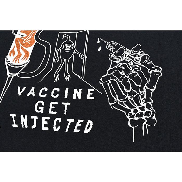 トイマシーン ロンT Tシャツ 長袖 TOY MACHINE メンズ ワクチン ゲット インジェクテッド ( Vaccine Get