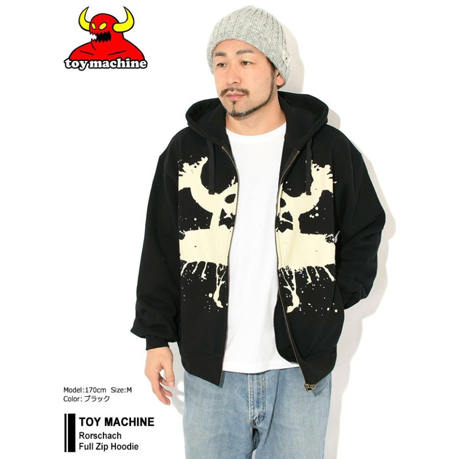 TOY MACHINE（トイマシーン） パーカー ジップアップ メンズ