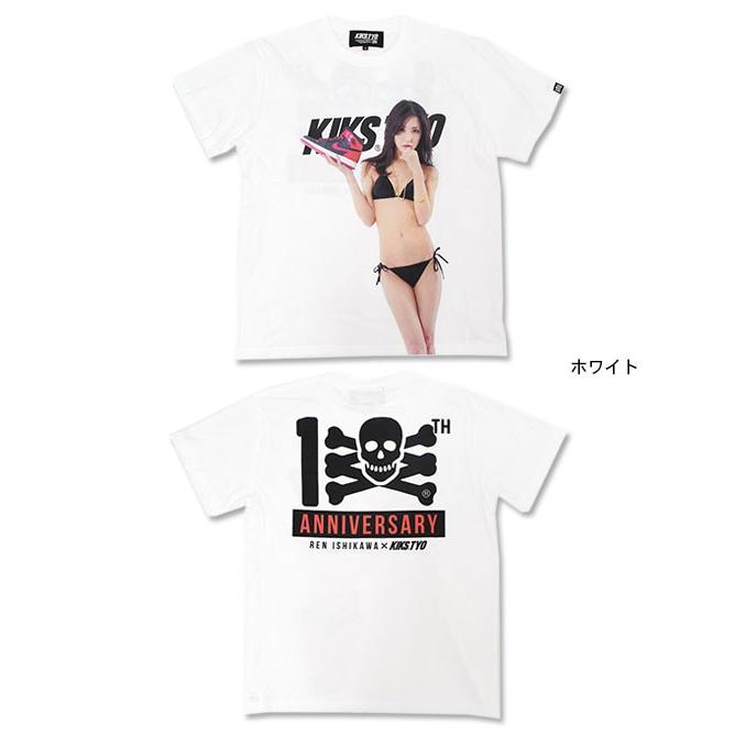 キックス ティー・ワイ・オー KIKS TYO Tシャツ 半袖 メンズ 石川 恋 AJ1 ブレッド(AJ1 Bred S/S Tee 10周年記念 カットソー トップス)｜icefield｜02