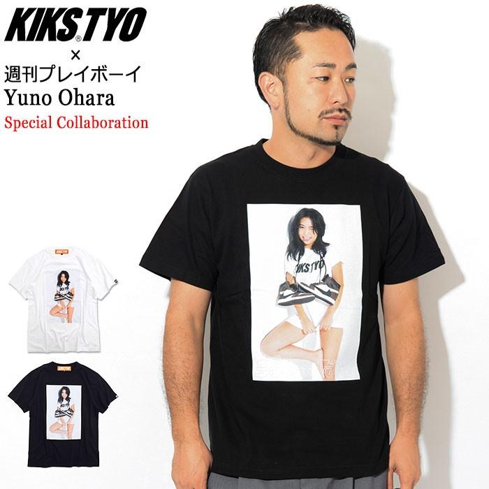 キックス ティー・ワイ・オー Tシャツ 半袖 KIKS TYO メンズ 週刊プレイボーイ 大原優乃 ロゴ Tシャツ(Yuno Ohara Logo Tee KT1908PB-01)｜icefield