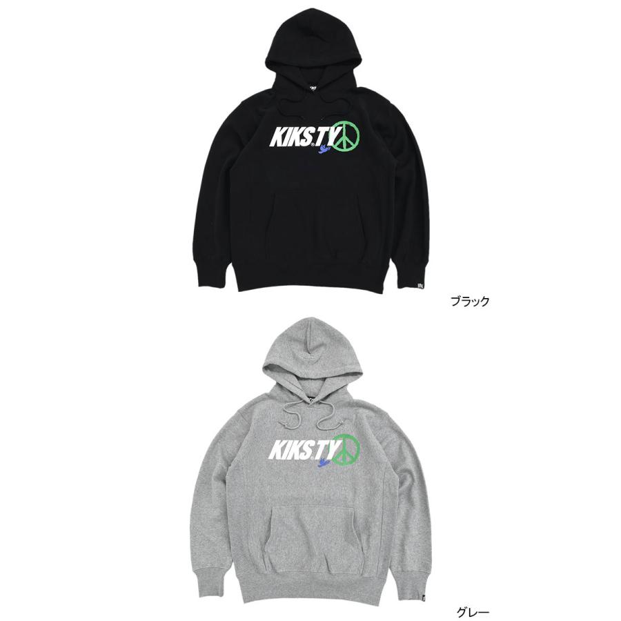 キックス ティー・ワイ・オー パーカー プルオーバー KIKS TYO メンズ ピース ロゴ ( Peace Logo Pullover Hoodie スウェット KT2209C-10 )｜icefield｜06