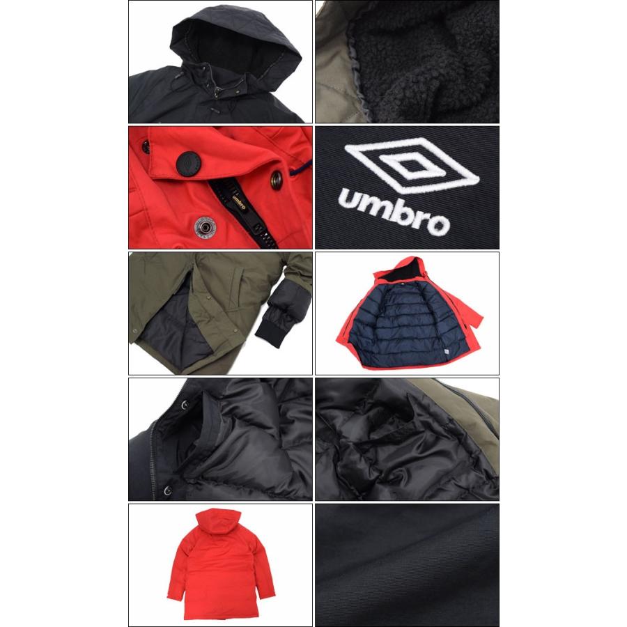 umbro キッズ ダウンコート 黒/赤 フード付き umbro（アンブロ） ロッカールーム リミテッド UMBRO Locker Room