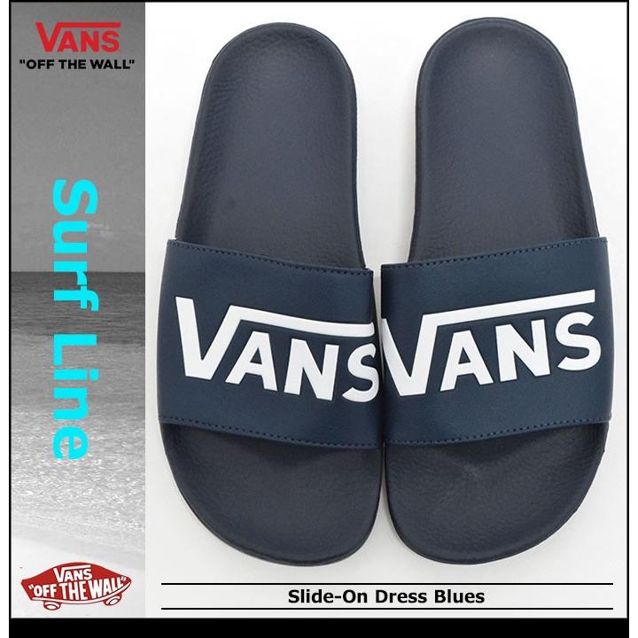 バンズ VANS サンダル メンズ 男性用 スライドオン Dress Blues サーフライン(VANS VN-0004KIIX8 Slide-On Surf Line シャワーサンダル)｜icefield｜02