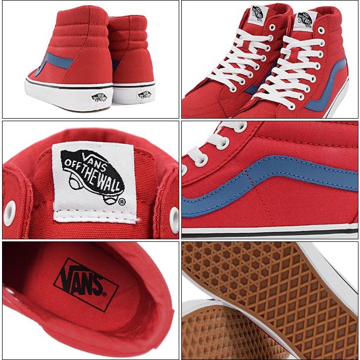 Seal限定商品 バンズ Vans スニーカー メンズ 男性用 スケート ハイ リイシュー Racing Red Blue Ashes キャンバス Vans Vn 0004okjuk Sk8 Hi Reissue Canvas ハイカット レッド 赤 Sneaker Mens 靴 シューズ Shoes ヴァンズ Ice Filed Icefield Canvas バンズ